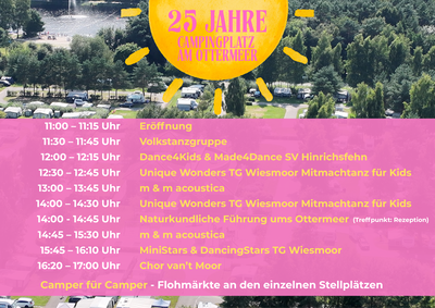 Programm Camping Jubiläum
