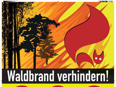 Waldbrand Hinweis