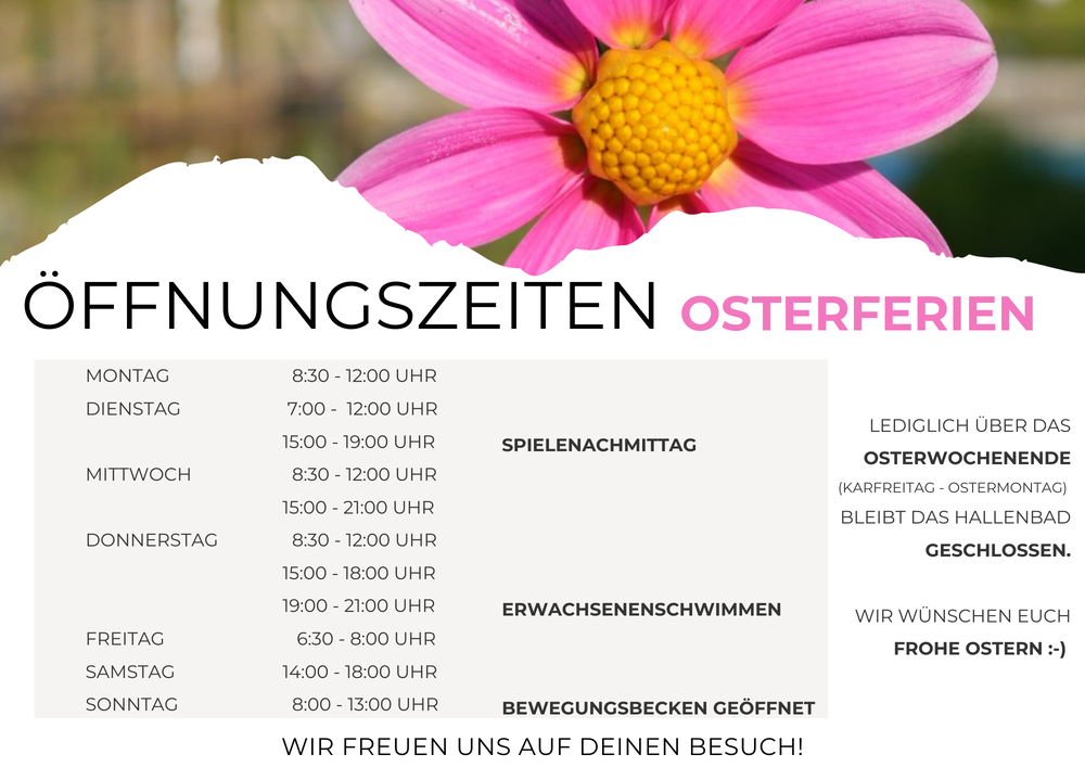 Hallenbad Osterferien